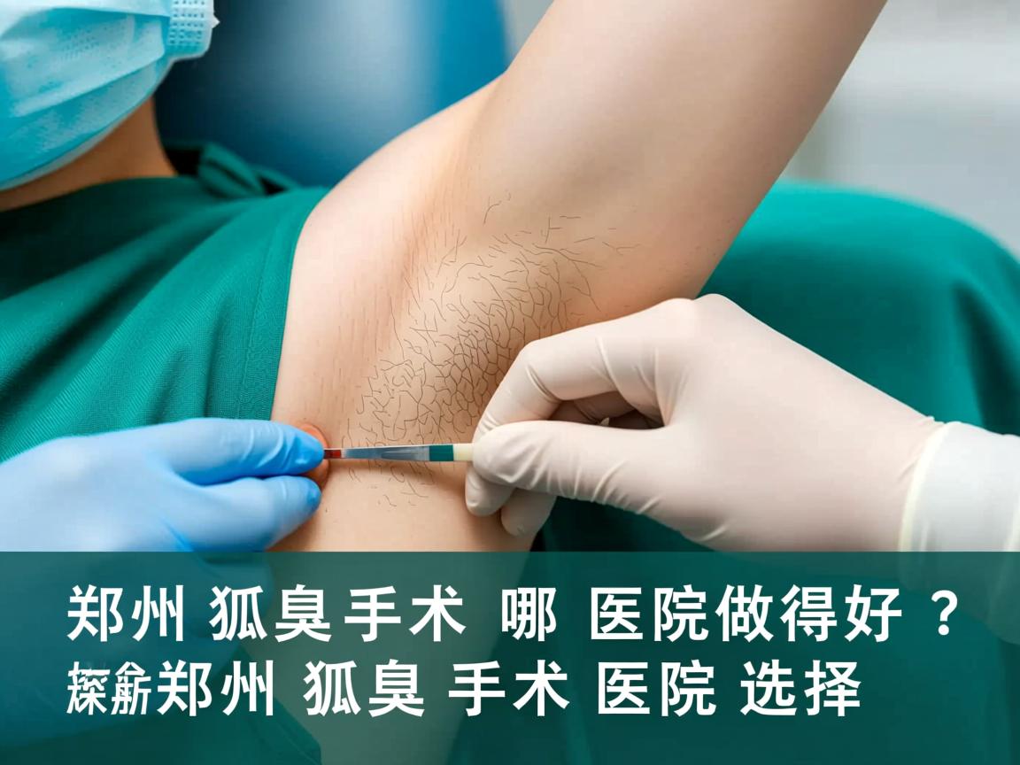 郑州狐臭手术哪医院做得好？深度解析郑州狐臭手术医院选择