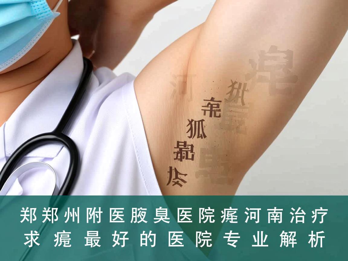 郑州附医腋臭医院，河南治疗狐臭最好的医院专业解析