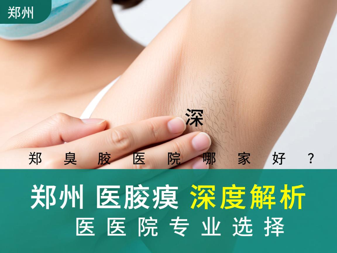 郑州腋臭医院哪家好？深度解析郑州腋臭医院专业选择