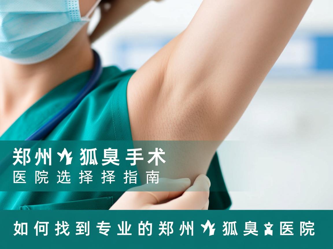 郑州狐臭手术医院选择指南，如何找到专业的郑州狐臭医院