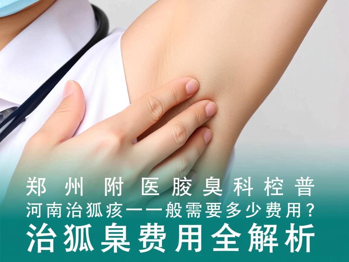 郑州附医腋臭科普，河南治狐臭一般需要多少费用？治狐臭费用全解析