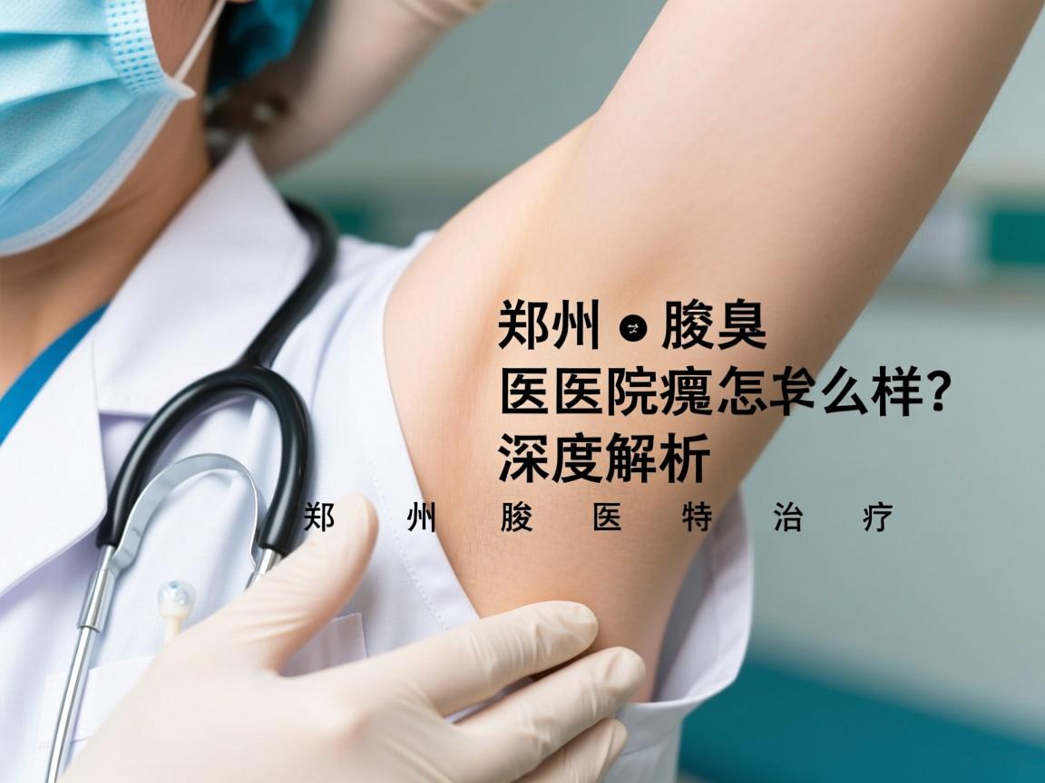 郑州腋臭医院怎么样？深度解析郑州腋臭医院的特色治疗