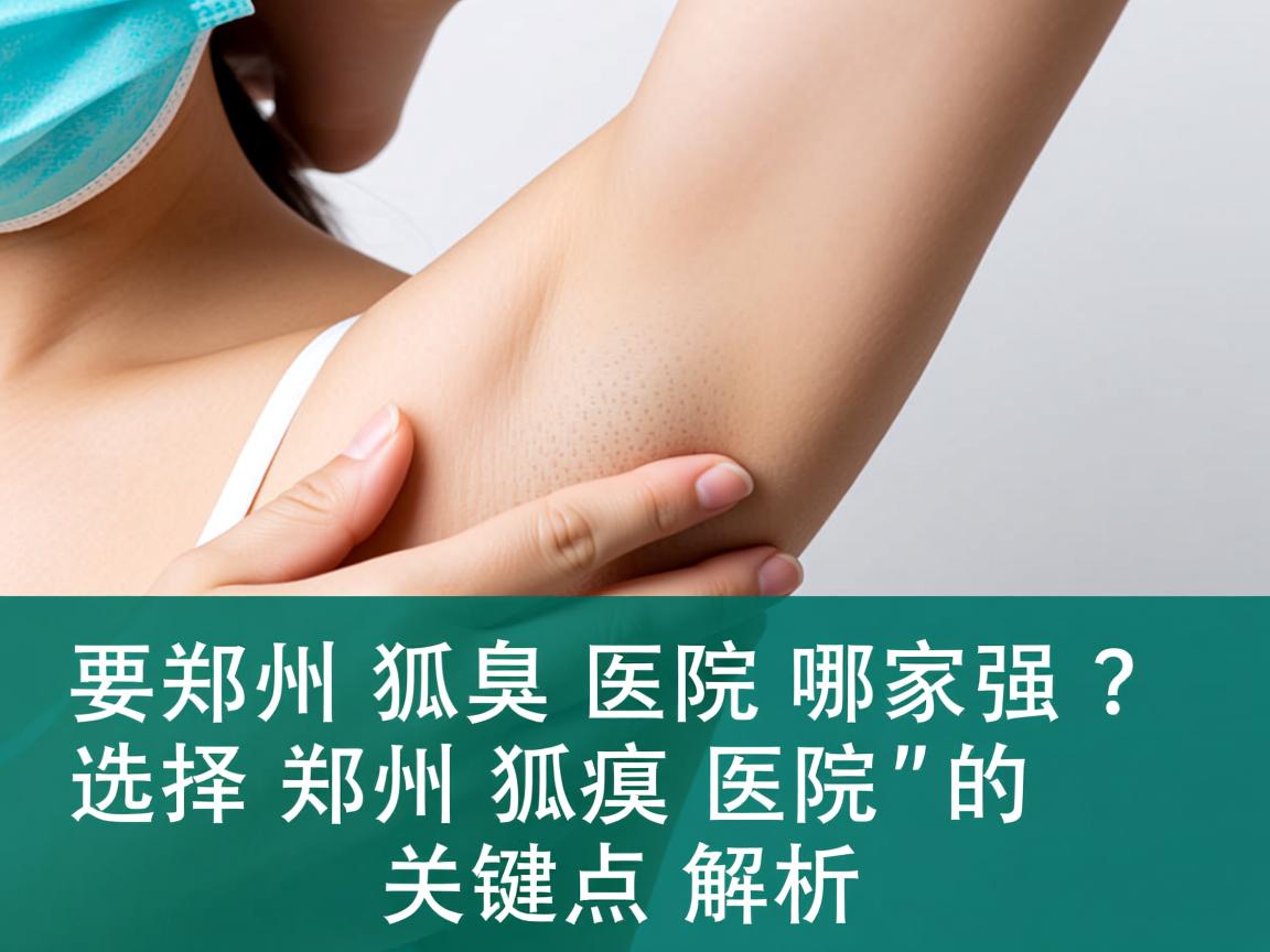 郑州狐臭医院哪家强？选择郑州狐臭医院的关键点解析
