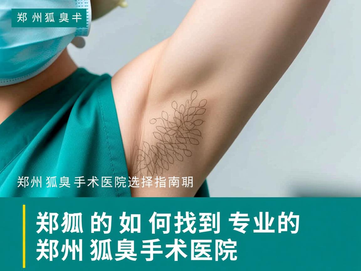 郑州狐臭手术医院选择指南，如何找到专业的郑州狐臭手术医院