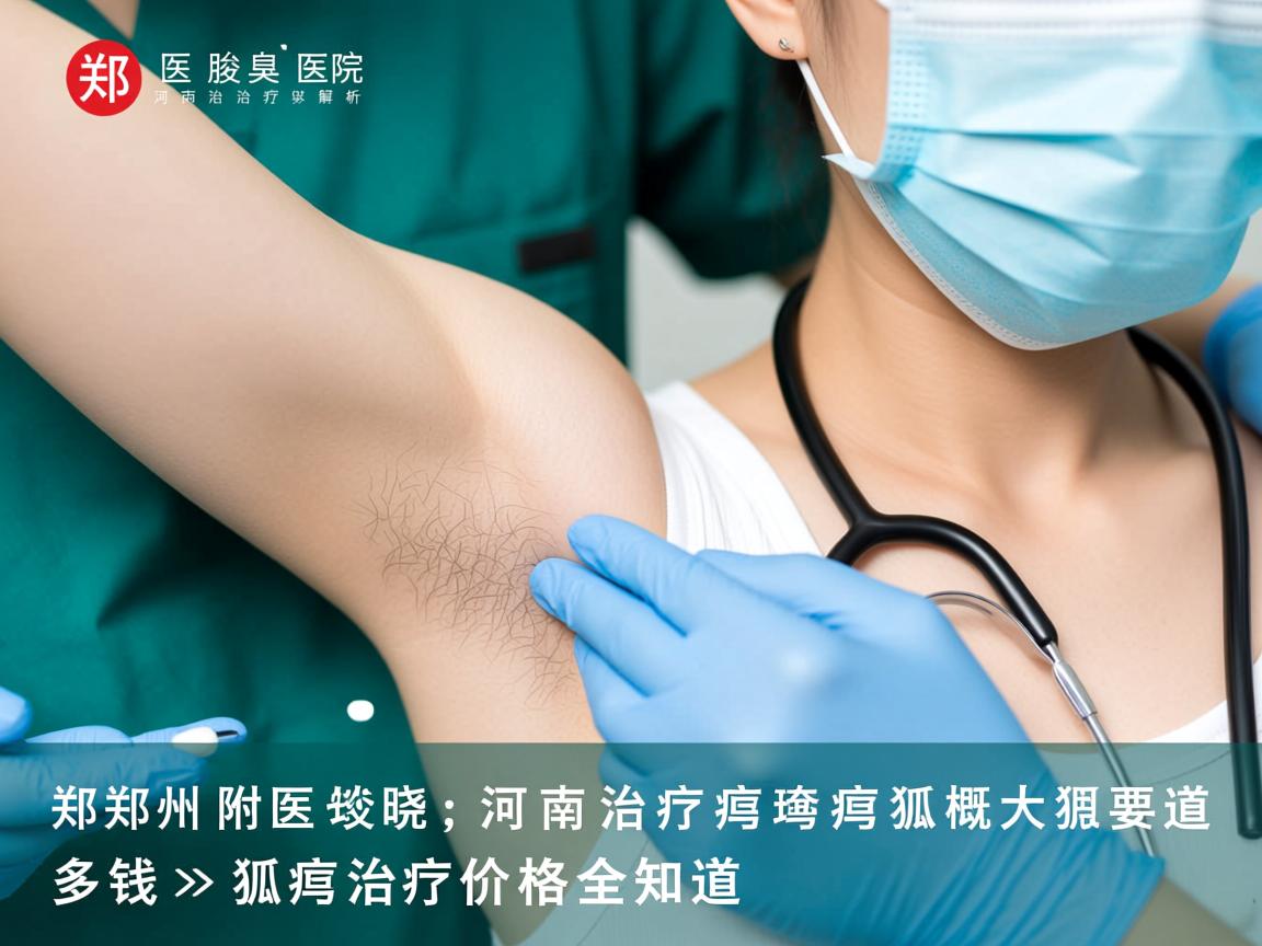 郑州附医腋臭医院解析，河南治疗狐臭大概要多少钱，狐臭治疗价格全知道