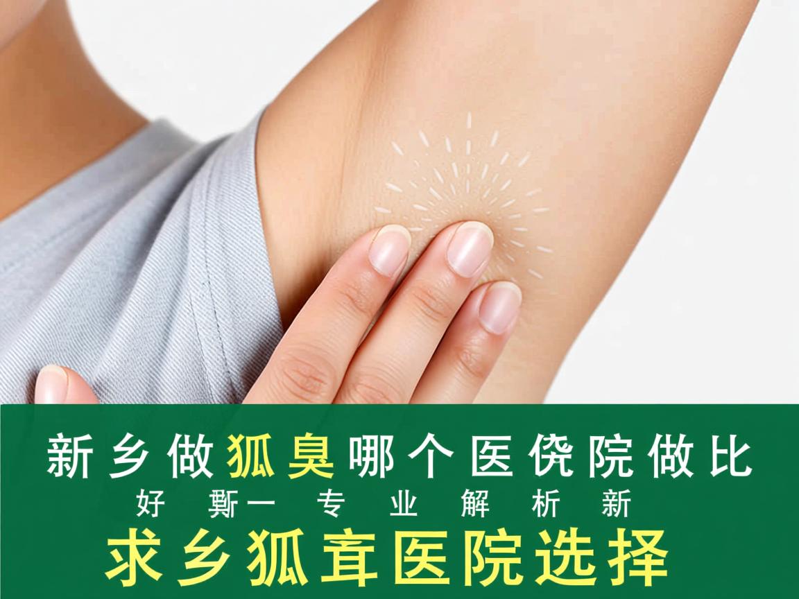 新乡做狐臭哪个医院做比较好，专业解析新乡狐臭医院选择