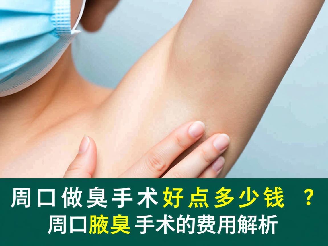 周口做腋臭手术好点多少钱？周口腋臭手术的费用解析