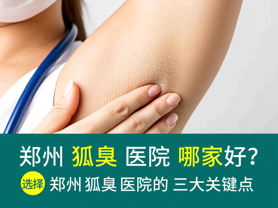 郑州狐臭医院哪家好？选择郑州狐臭医院的三大关键点
