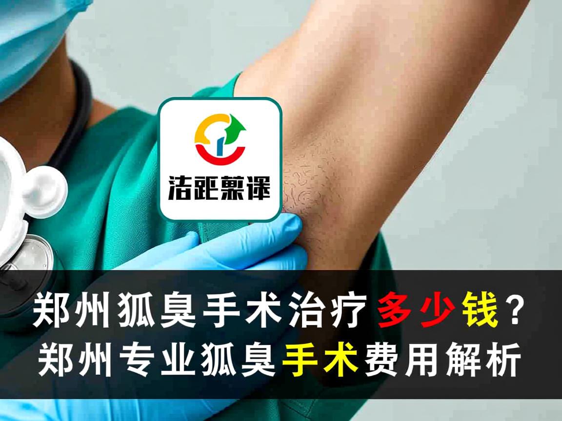 郑州狐臭手术治疗要多少钱？郑州专业狐臭手术费用解析