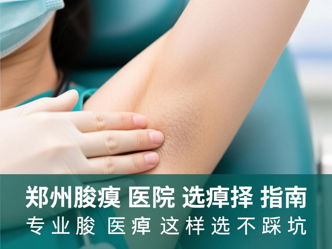 郑州腋臭医院选择指南，专业腋臭医院这样选不踩坑