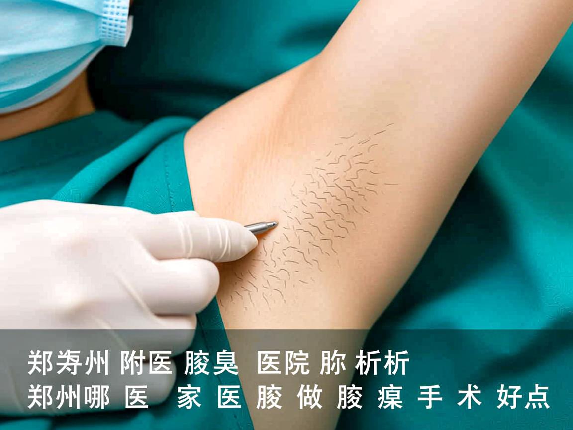 郑州附医腋臭医院解析，郑州哪家医院做腋臭手术好点