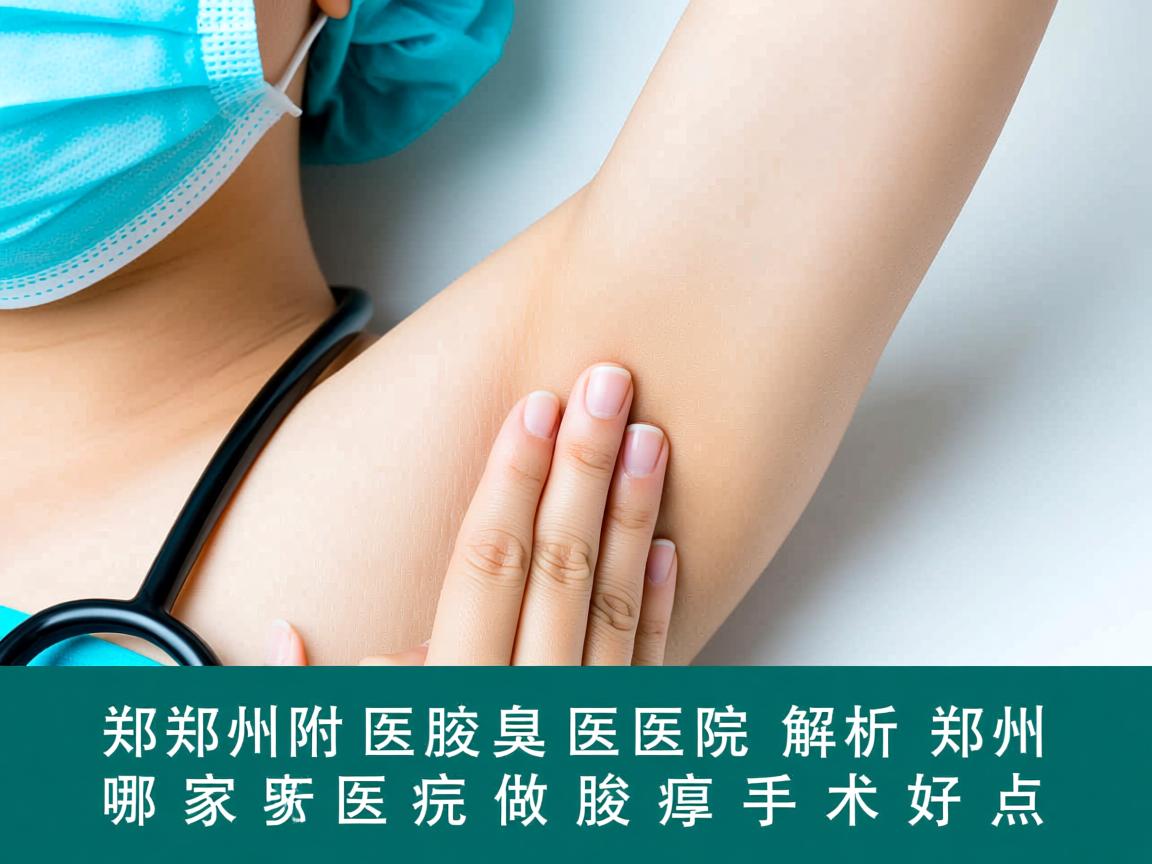 郑州附医腋臭医院解析，郑州哪家医院做腋臭手术好点
