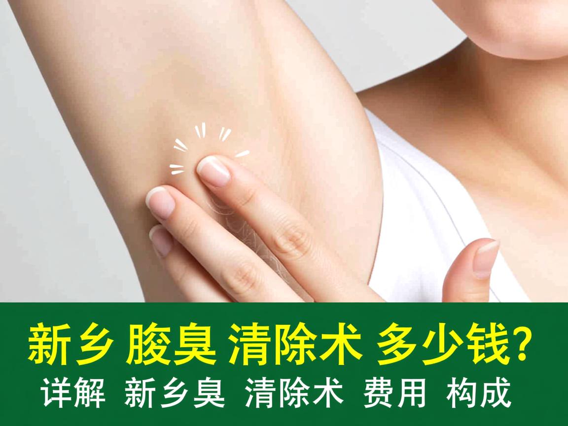 新乡腋臭清除术多少钱？详解新乡腋臭清除术费用构成