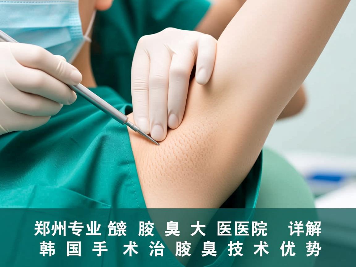 郑州专业治腋臭大医院 详解韩国手术治腋臭技术优势