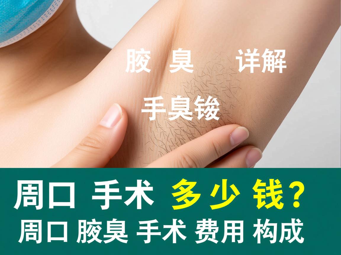周口腋臭手术多少钱？详解周口腋臭手术费用构成