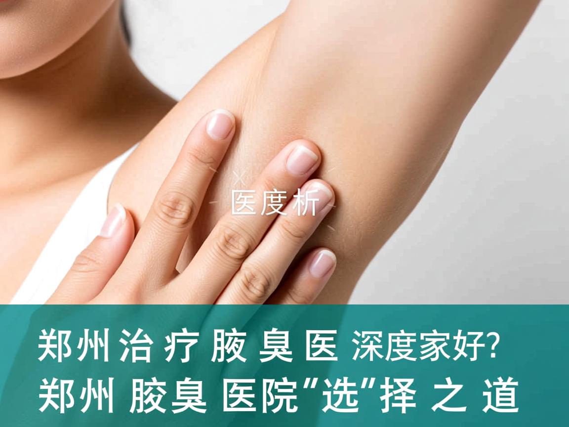 郑州治疗腋臭医院哪家好？深度解析郑州腋臭医院的选择之道