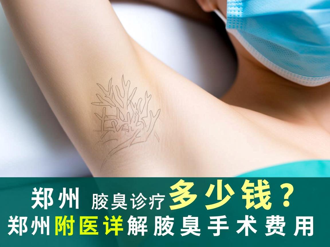 郑州腋臭诊疗多少钱？郑州附医详解腋臭手术费用
