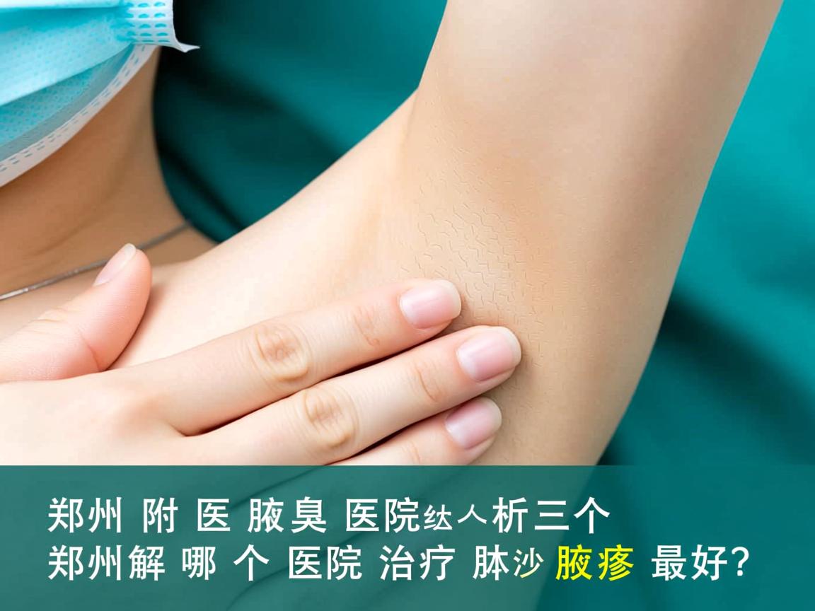 郑州附医腋臭医院解析，郑州哪个医院治疗腋臭最好？