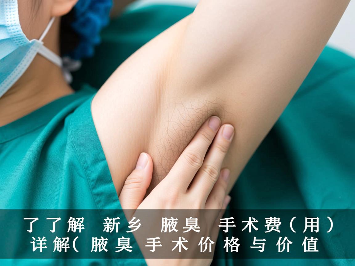 了解新乡腋臭手术费用，详解腋臭手术价格与价值