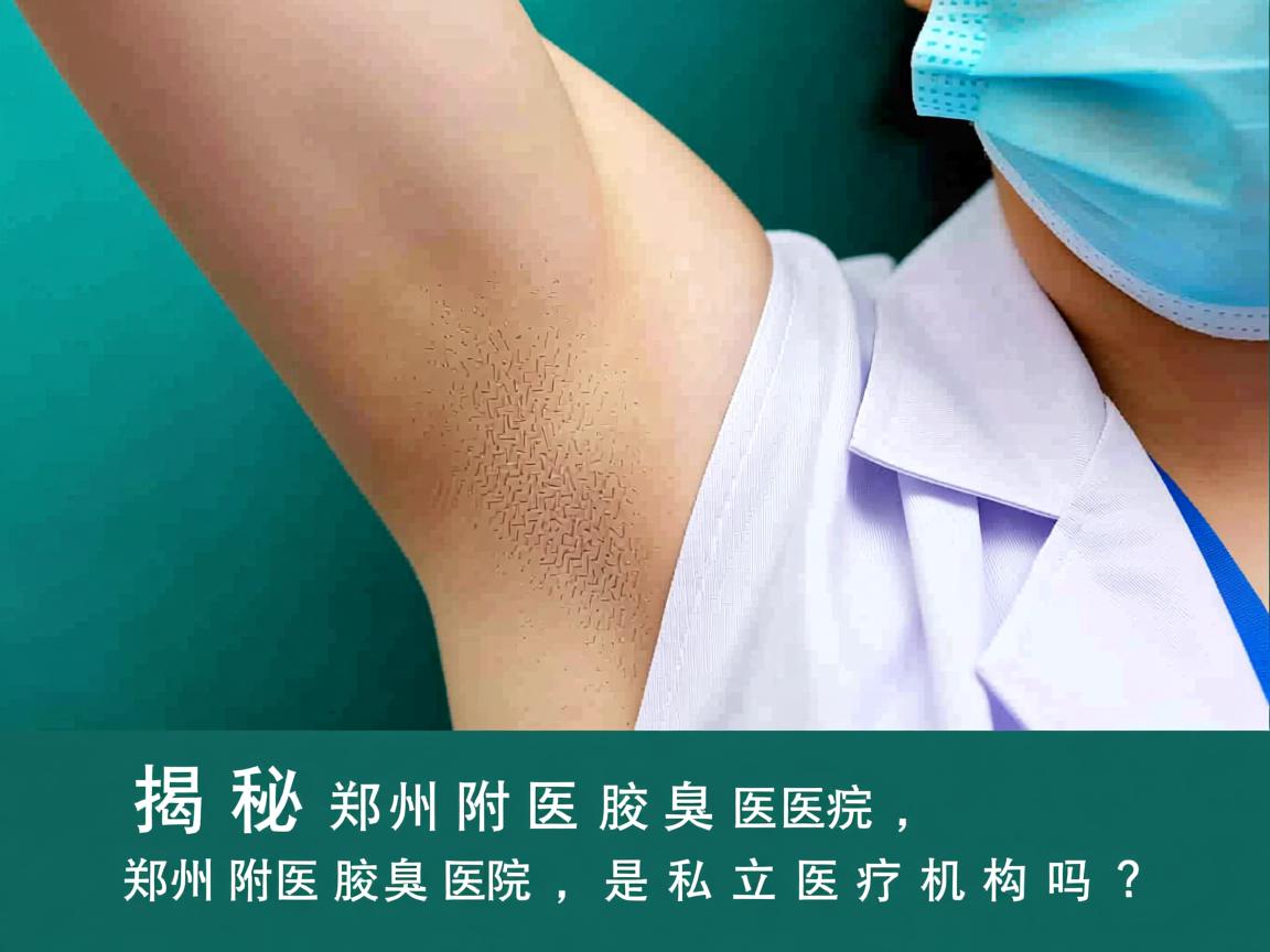 揭秘郑州附医腋臭医院，郑州附医腋臭医院是私立医疗机构吗？