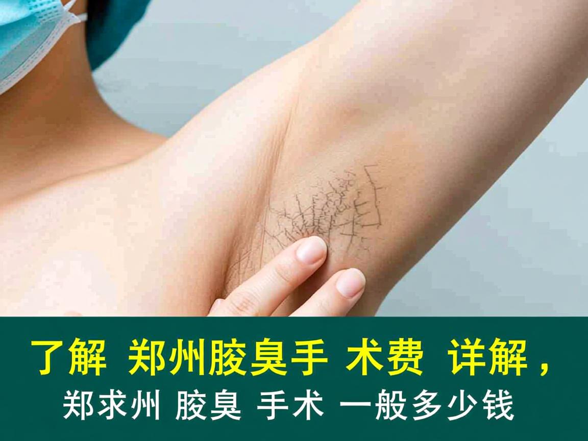 了解郑州腋臭手术费用，详解郑州腋臭手术一般多少钱