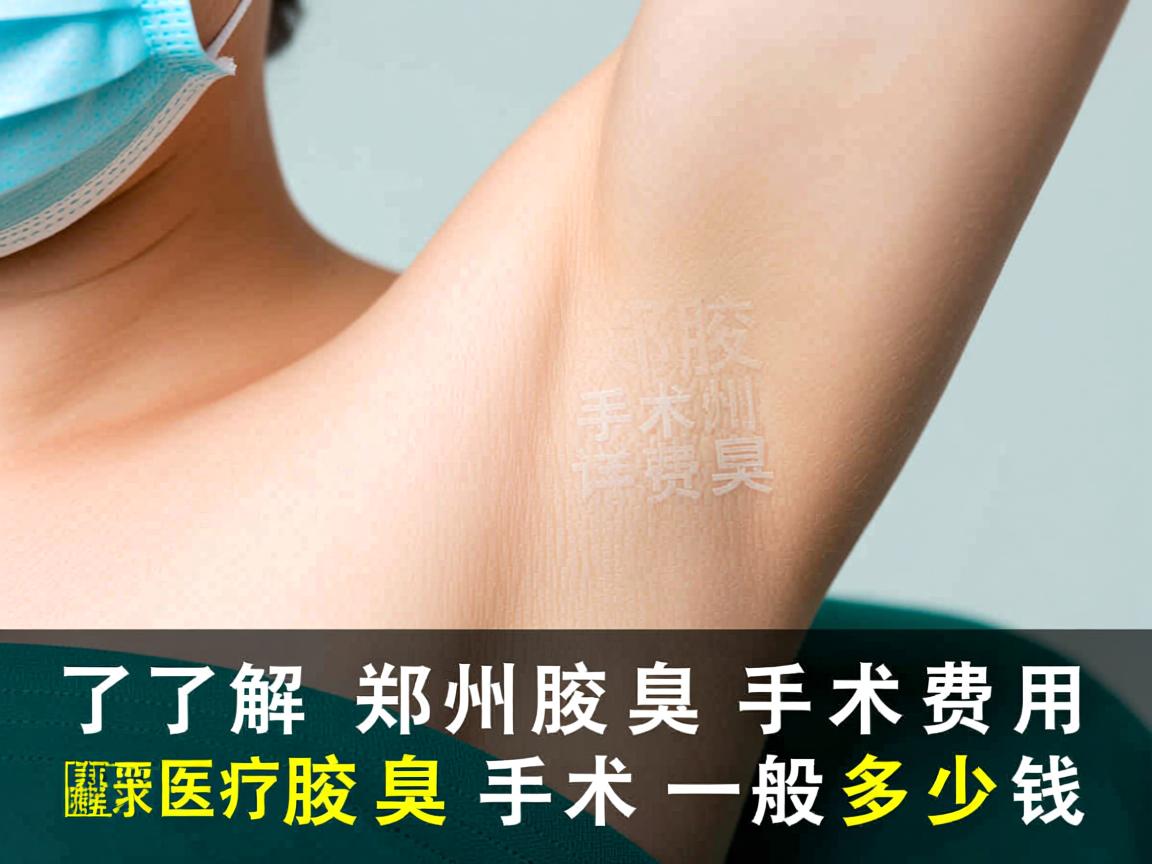 了解郑州腋臭手术费用，详解郑州腋臭手术一般多少钱