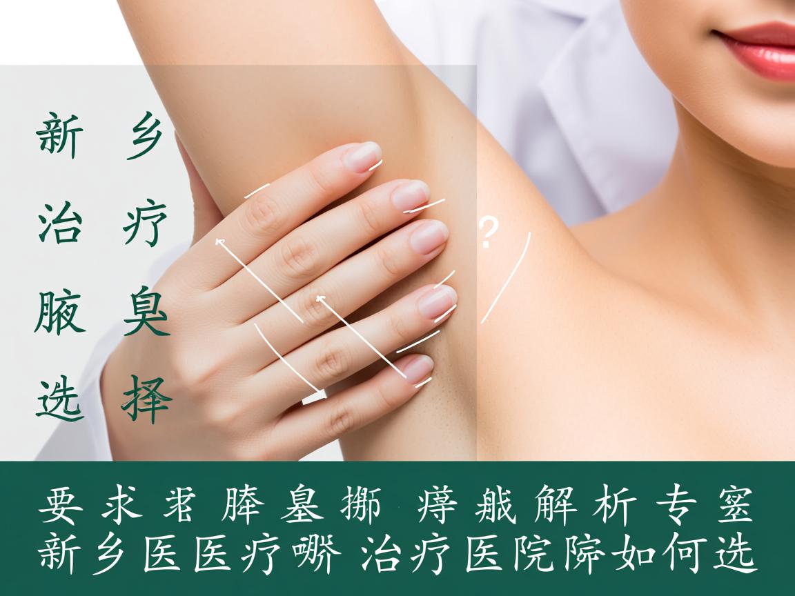 新乡治疗腋臭选择哪家医院？专业解析新乡腋臭治疗医院如何选