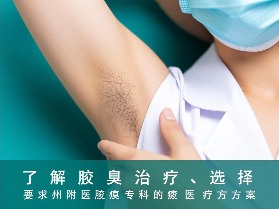 了解腋臭治疗，选择郑州附医腋臭专科的腋臭医疗方案
