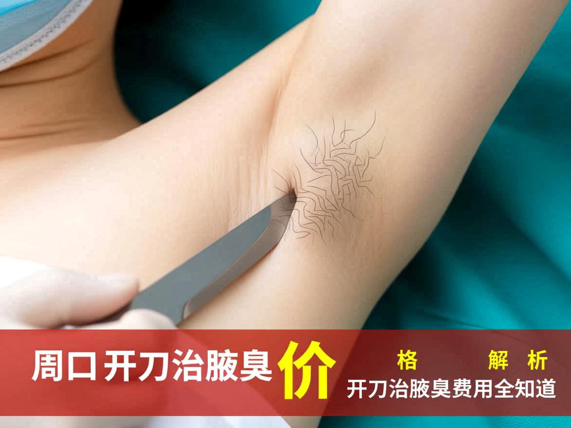 周口开刀治腋臭价格解析，开刀治腋臭费用全知道