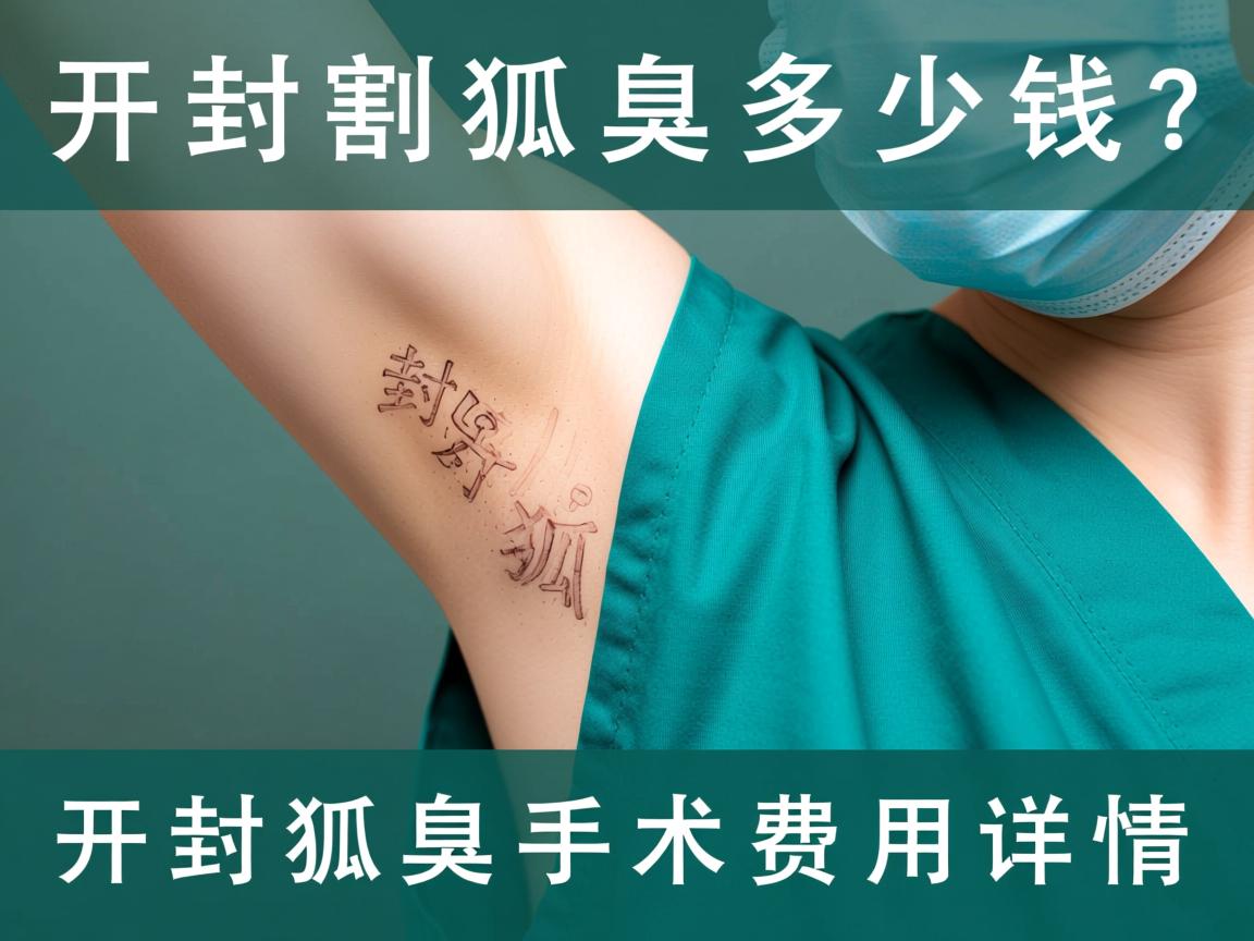 开封割狐臭多少钱？解析开封狐臭手术费用详情