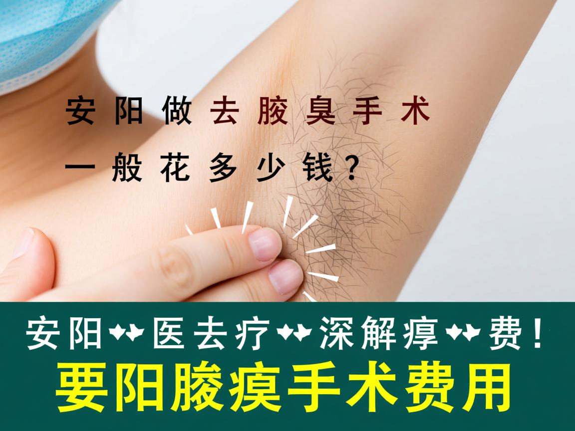 安阳做去腋臭手术一般花多少钱？深度解析安阳去腋臭手术费用