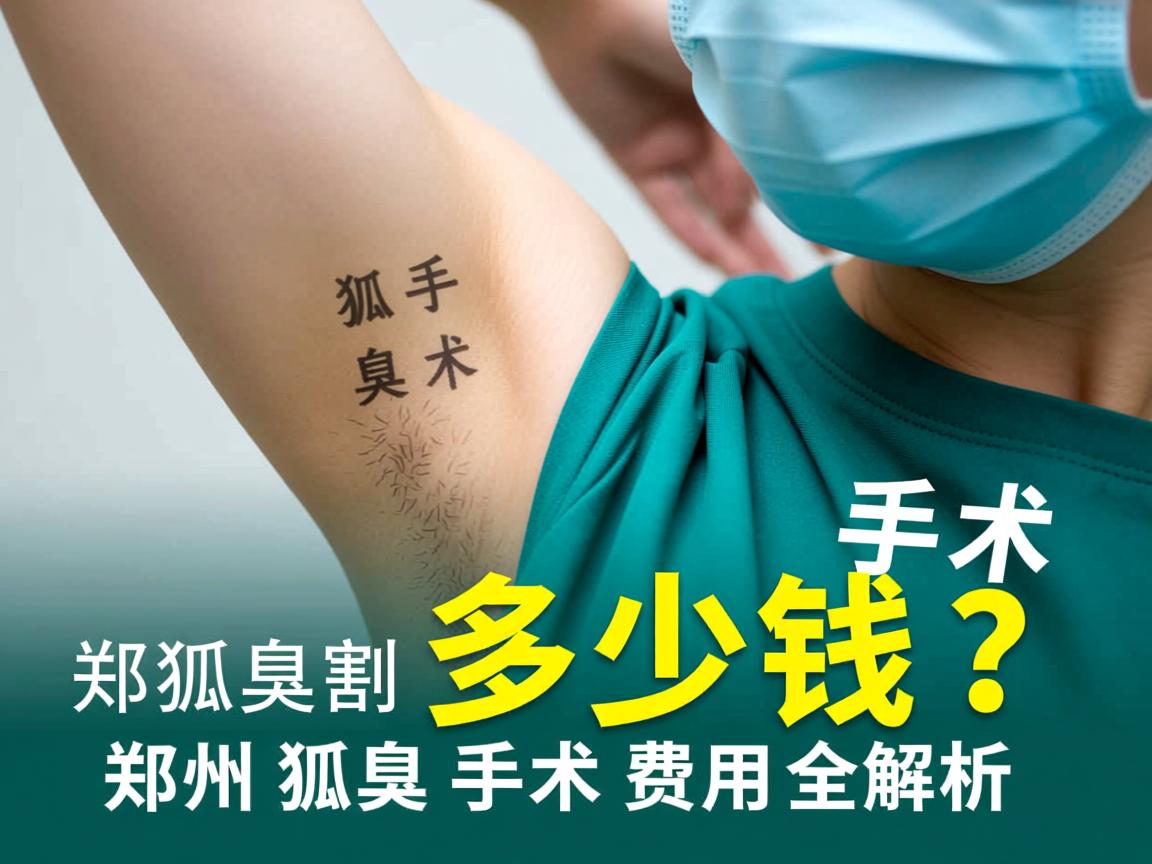 郑州割狐臭手术多少钱？郑州狐臭手术费用全解析