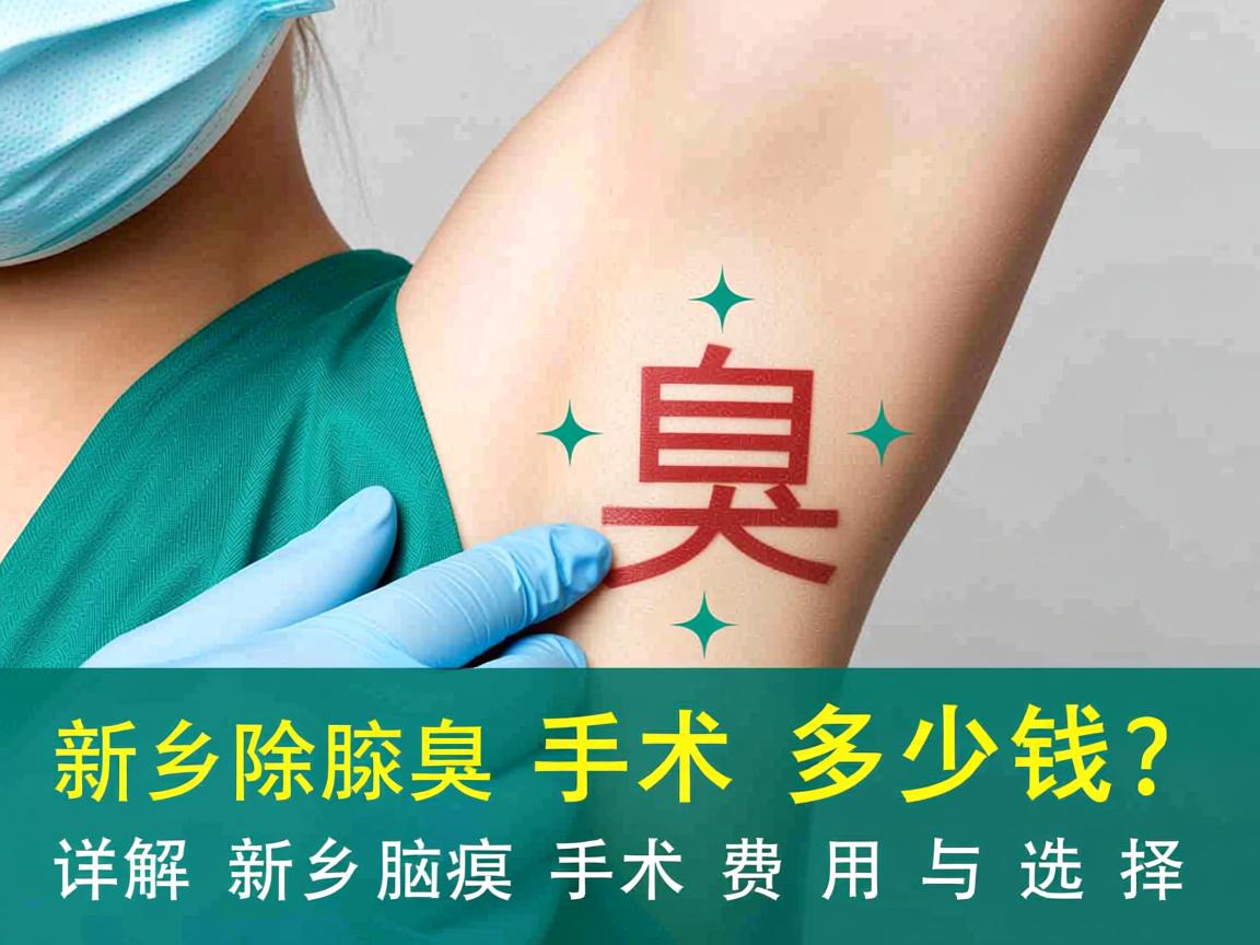 新乡除腋臭手术多少钱？详解新乡腋臭手术费用与选择