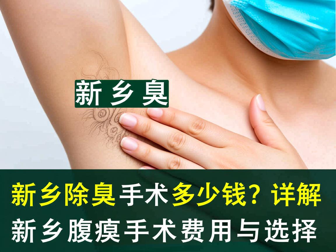 新乡除腋臭手术多少钱？详解新乡腋臭手术费用与选择
