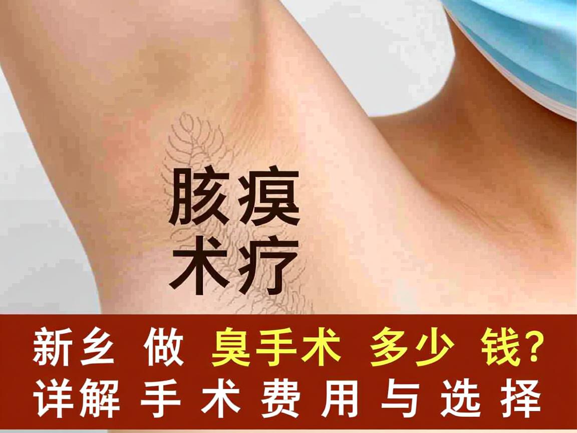 在新乡做腋臭手术多少钱？详解腋臭手术费用与选择