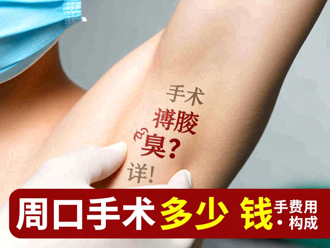 周口腋臭手术多少钱？详解周口腋臭手术费用构成