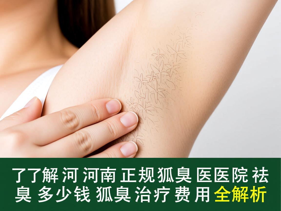 了解河南正规狐臭医院祛狐臭多少钱，狐臭治疗费用全解析