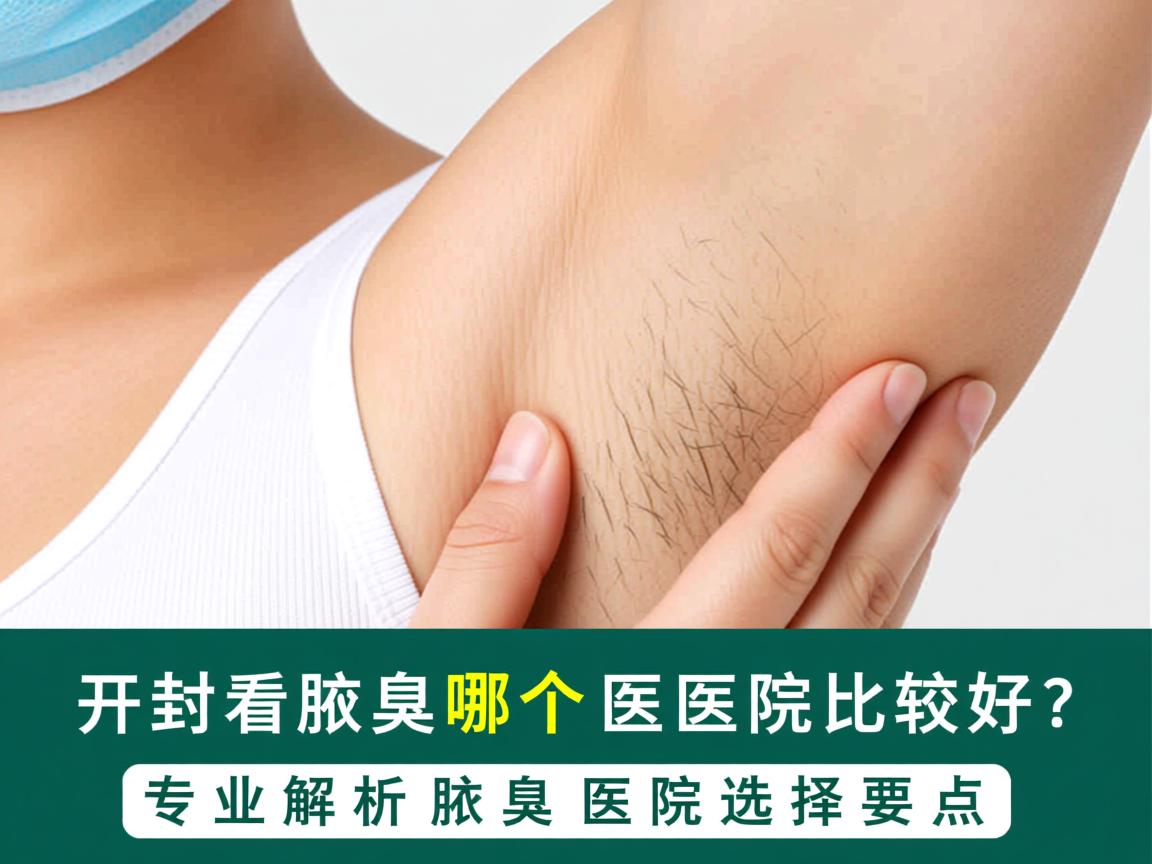 开封看腋臭哪个医院比较好？专业解析腋臭医院选择要点