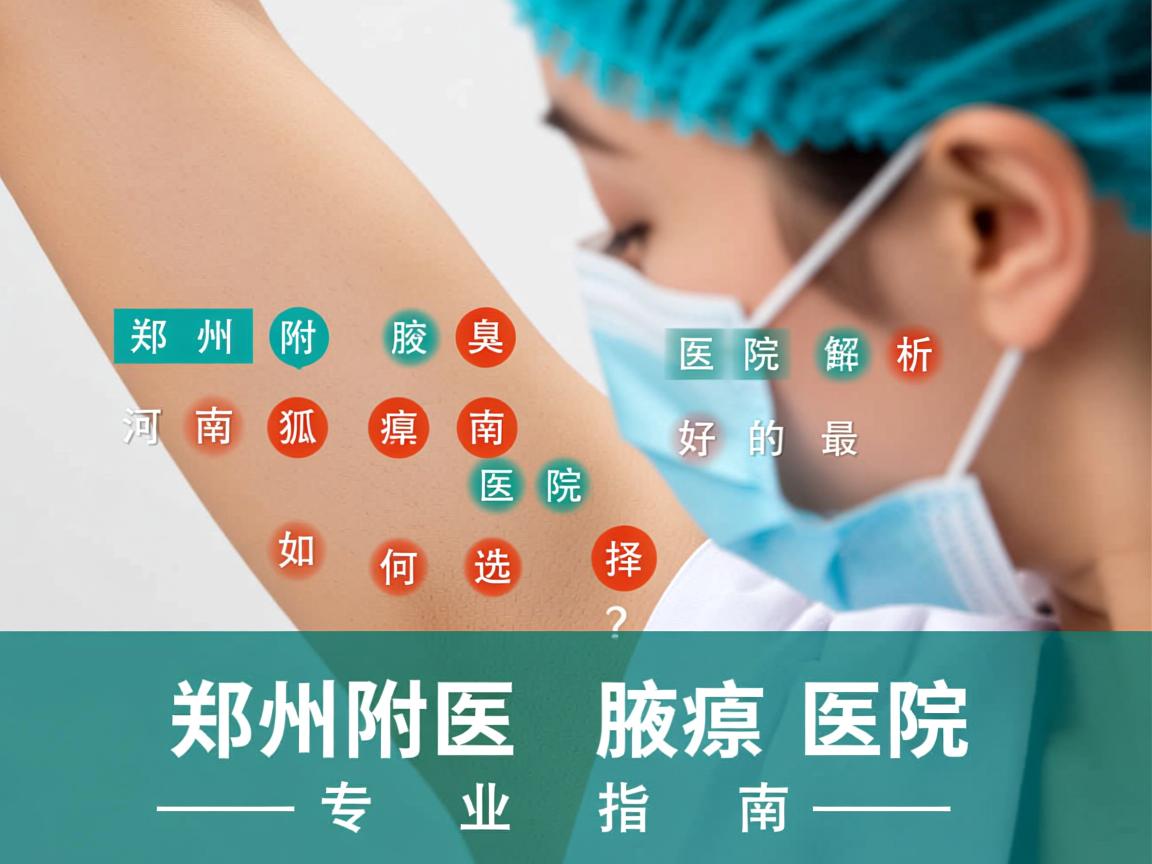 郑州附医腋臭医院解析，河南狐臭最好的医院如何选择？郑州附医腋臭医院专业指南