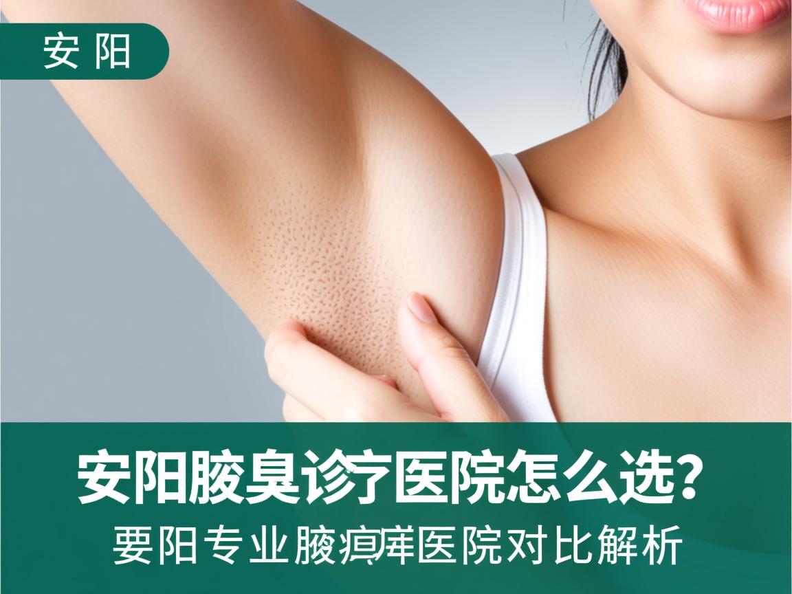 安阳腋臭诊疗医院怎么选？安阳专业腋臭医院对比解析