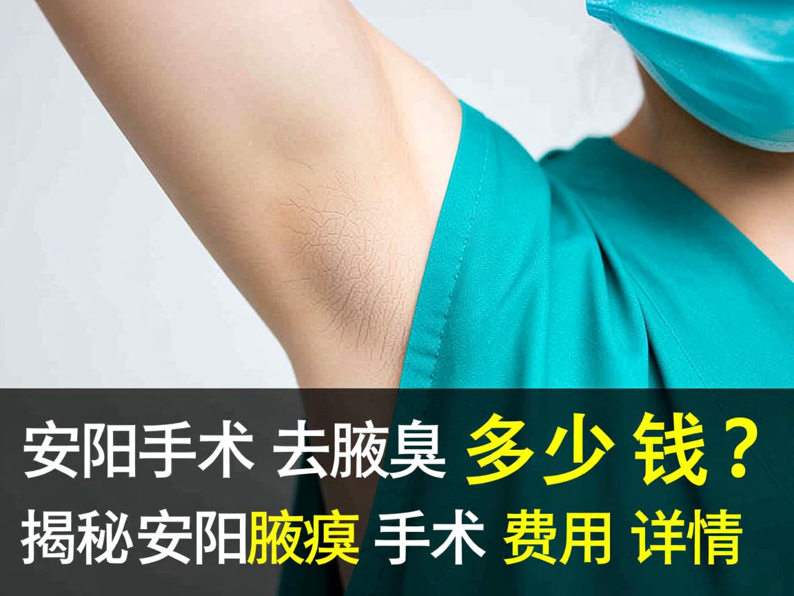 安阳手术去腋臭多少钱？揭秘安阳腋臭手术费用详情