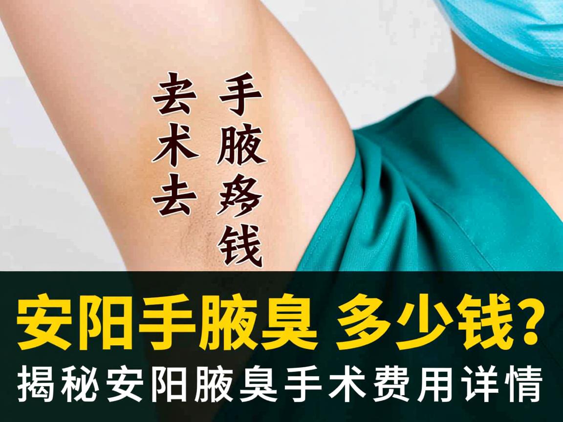 安阳手术去腋臭多少钱？揭秘安阳腋臭手术费用详情