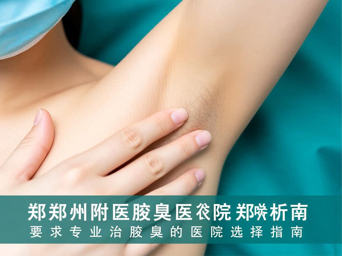 郑州附医腋臭医院解析,郑州专业治腋臭的医院选择指南 郑州附医腋臭医院解析,郑州专业治腋臭的医院选择指南