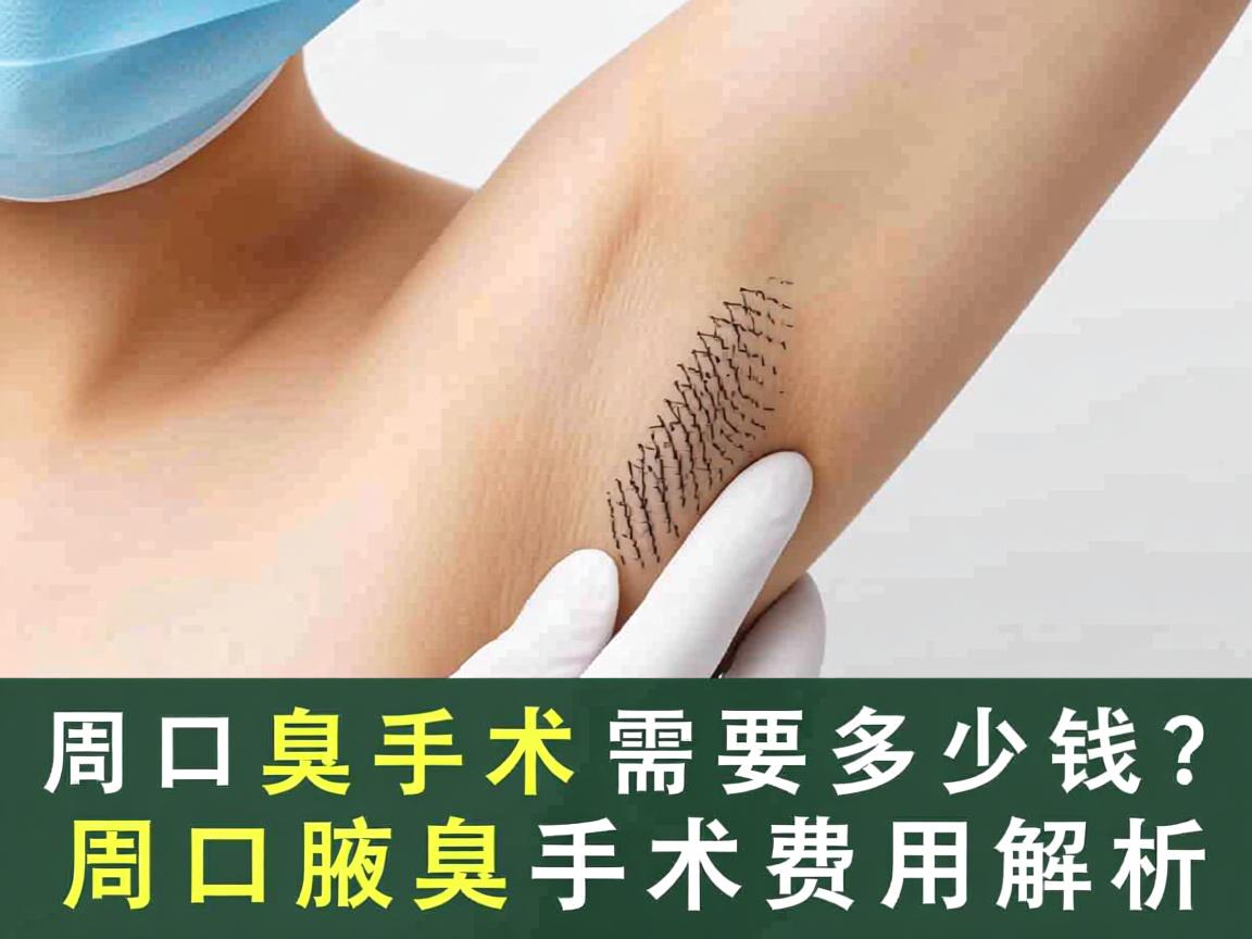 在周口做腋臭手术需要多少钱？周口腋臭手术费用解析