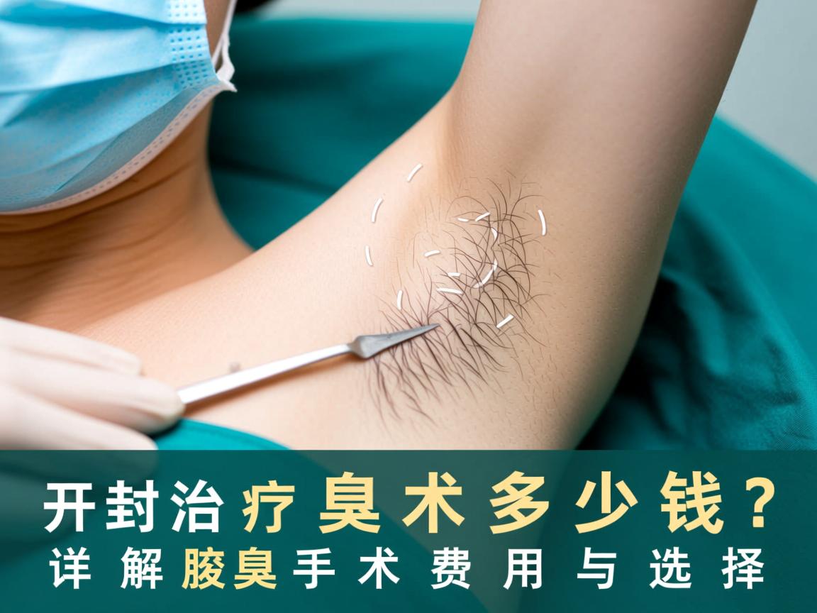 开封治疗腋臭手术多少钱？详解腋臭手术费用与选择