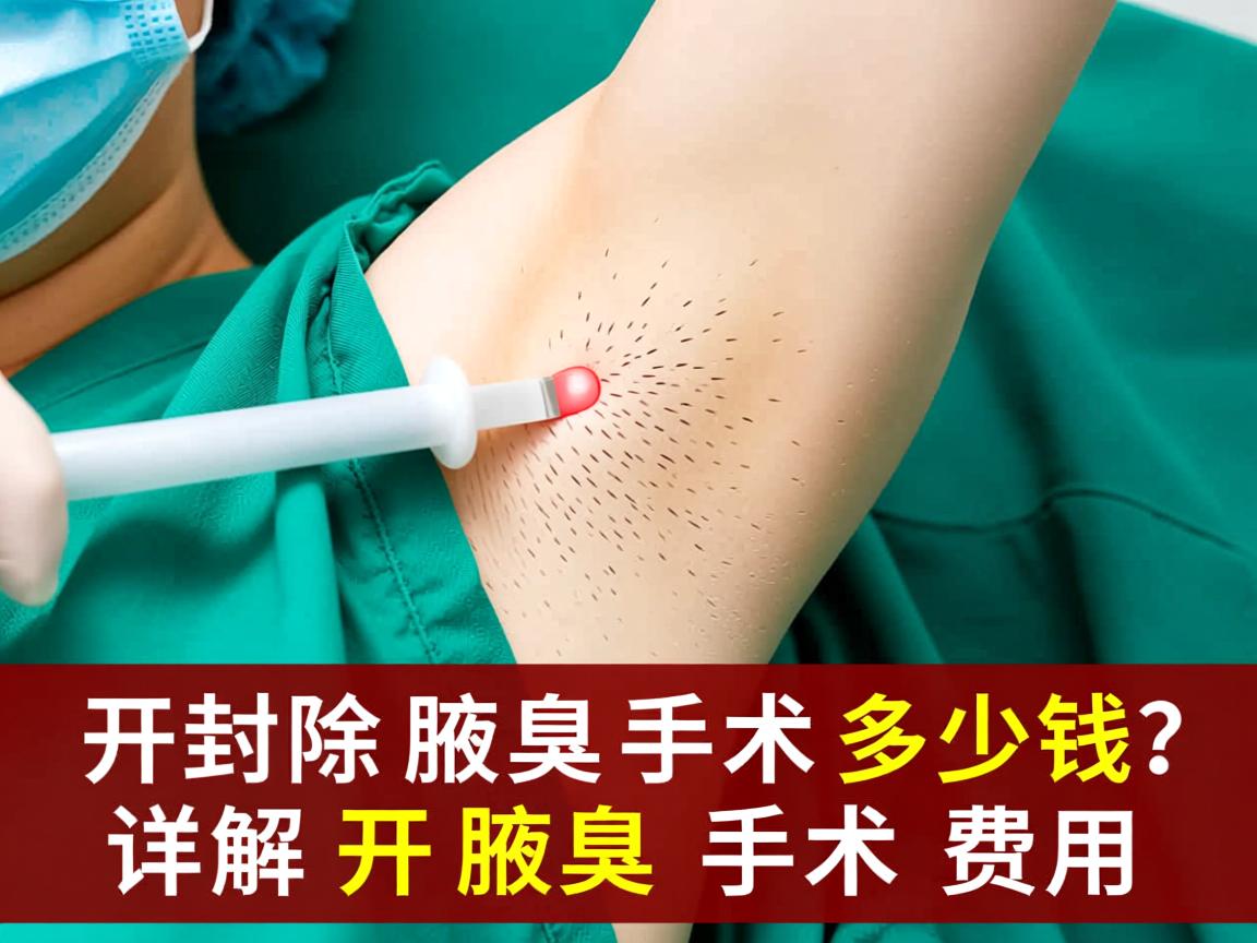 开封除腋臭手术多少钱？详解开封腋臭手术费用