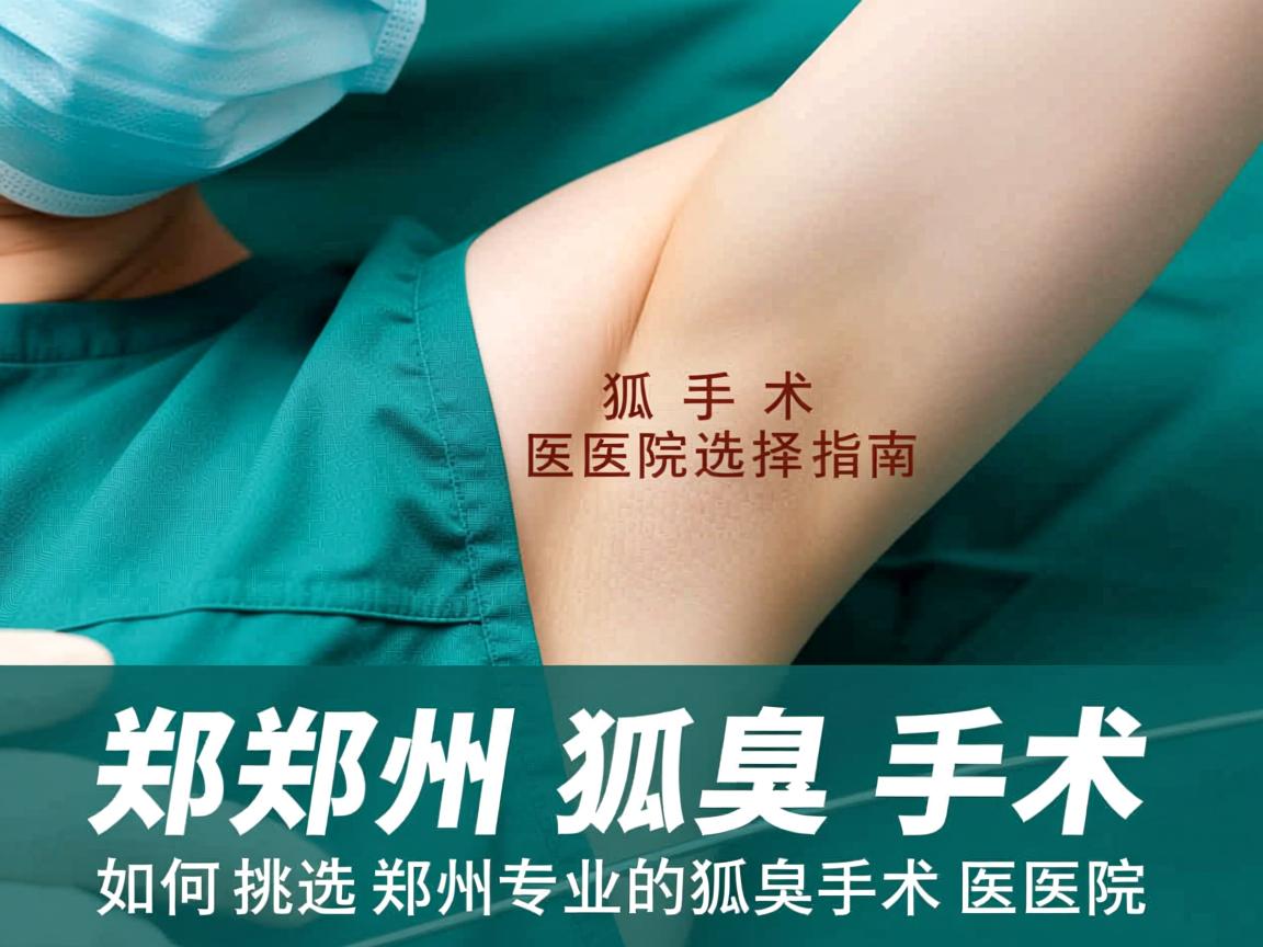 郑州狐臭手术医院选择指南，如何挑选郑州专业的狐臭手术医院