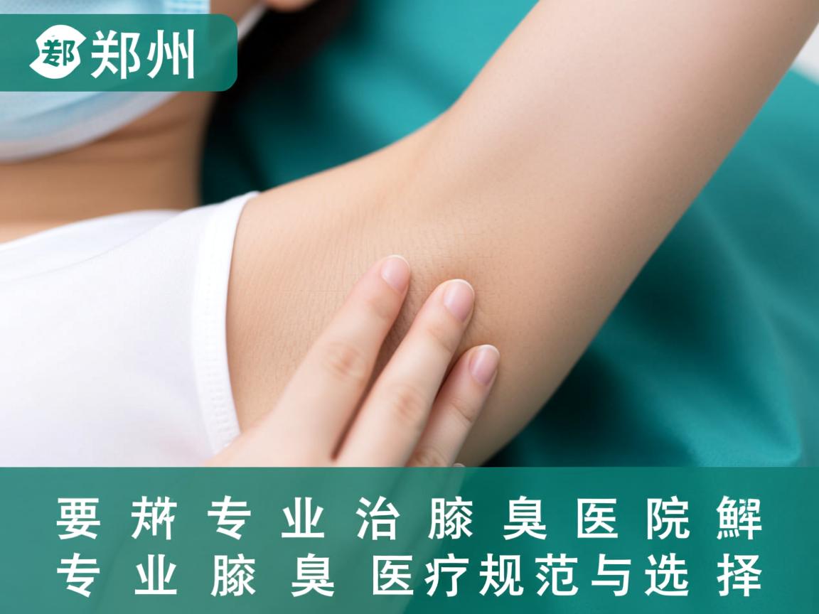 郑州专业治腋臭医院解析，专业腋臭医疗的规范与选择