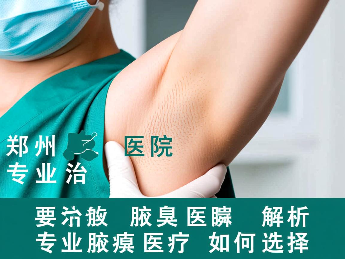 郑州专业治腋臭医院解析，专业腋臭医疗如何选择