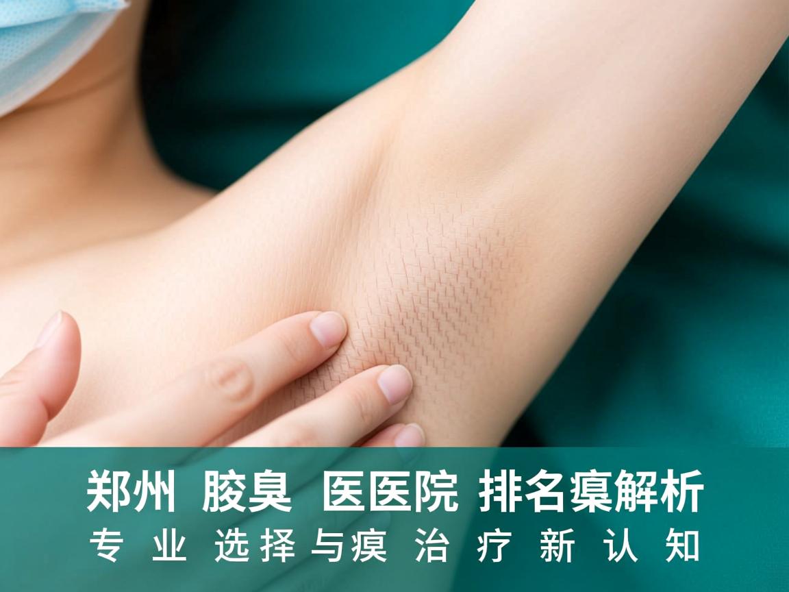 郑州腋臭医院排名解析，专业选择与腋臭治疗新认知